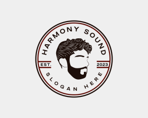 Barbershop Man Beard Logo