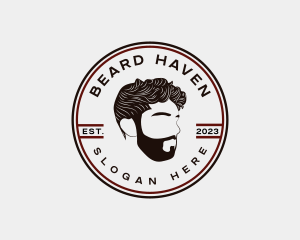 Barbershop Man Beard logo