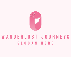 Pink Wellness Lady  Logo