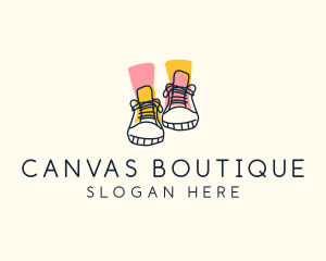 Fashion Sneakers Doodle logo