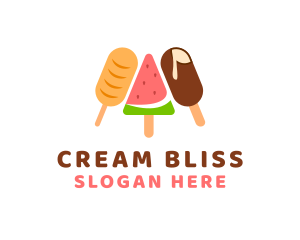 Summer Food Ice Cream  logo design