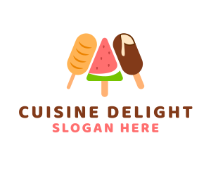 Summer Food Ice Cream  logo design