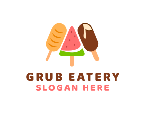 Summer Food Ice Cream  logo design