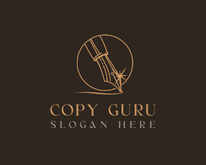 Calligraphy Pen Nib logo design