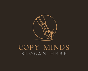 Calligraphy Pen Nib logo design