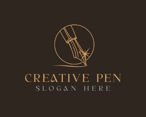 Calligraphy Pen Nib logo design