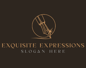 Calligraphy Pen Nib logo