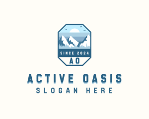 Outdoor Mountain Summit logo design