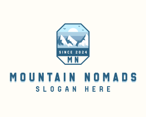 Outdoor Mountain Summit logo design