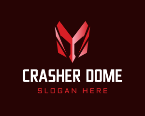 Gaming Helmet Letter M logo