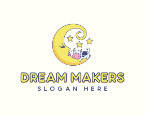 Lunar Dream Moon logo design