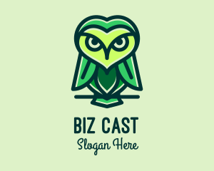 Green Leaf Owl  Logo