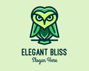 Green Leaf Owl  Logo
