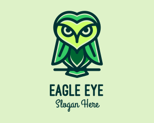Green Leaf Owl  logo