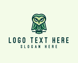 Green Leaf Owl  logo