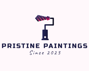 Paint Roller Tie  logo design