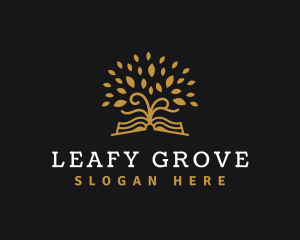 Book Tree Leaves  logo
