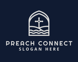 Church Cross Worship logo design