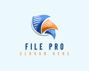 Paper File Document logo design