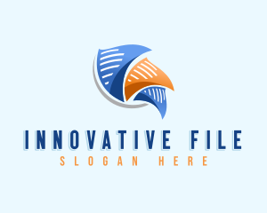 Paper File Document logo design