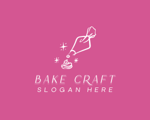 Sparkling Icing Piping Bag logo design