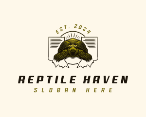 Indiana Turtle Reptile logo design