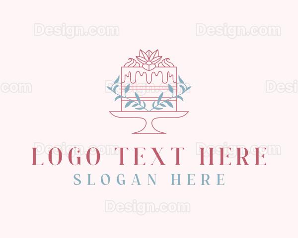 Sweet Flower Cake Logo