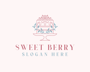 Sweet Flower Cake logo design