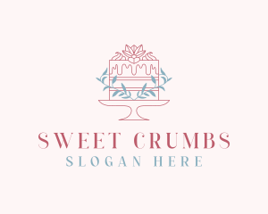 Sweet Flower Cake logo design