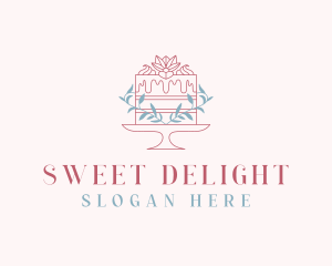 Sweet Flower Cake logo design