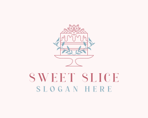 Sweet Flower Cake logo design