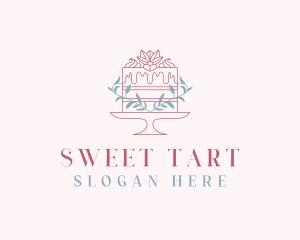 Sweet Flower Cake logo design