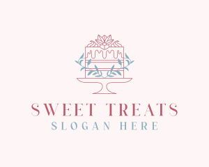 Sweet Flower Cake logo design