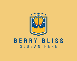 Basketball Ball Emblem logo design