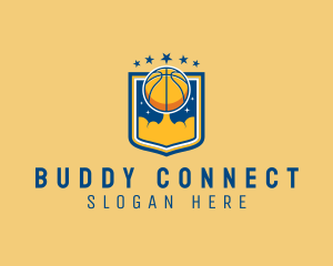 Basketball Ball Emblem logo design