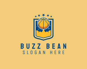 Basketball Ball Emblem logo design