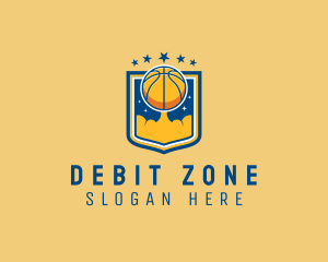 Basketball Ball Emblem logo design