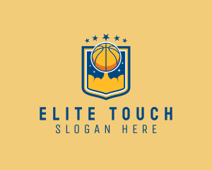 Basketball Ball Emblem logo design