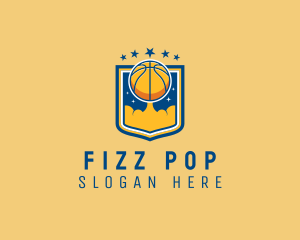 Basketball Ball Emblem logo design