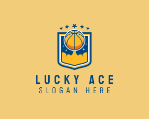 Basketball Ball Emblem logo design