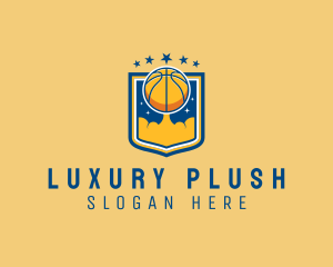 Basketball Ball Emblem logo design