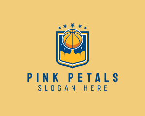 Basketball Ball Emblem logo design