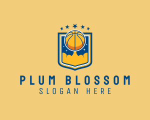 Basketball Ball Emblem logo design