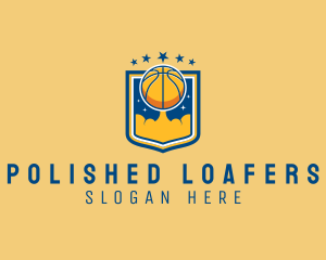 Basketball Ball Emblem logo design