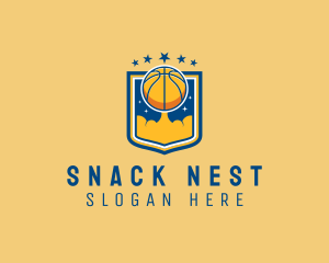 Basketball Ball Emblem logo design