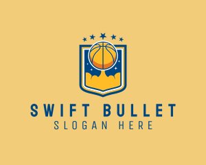 Basketball Ball Emblem logo design