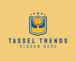 Basketball Ball Emblem logo design