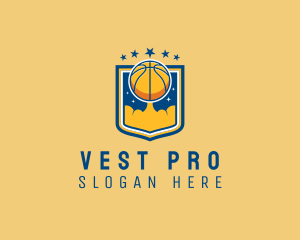 Basketball Ball Emblem logo design