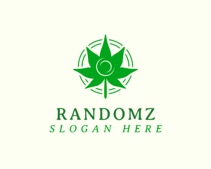 Green Marijuana Leaf logo