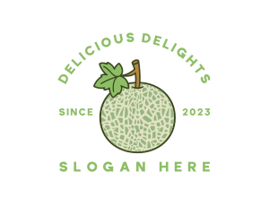 Fresh Melon Fruit logo design